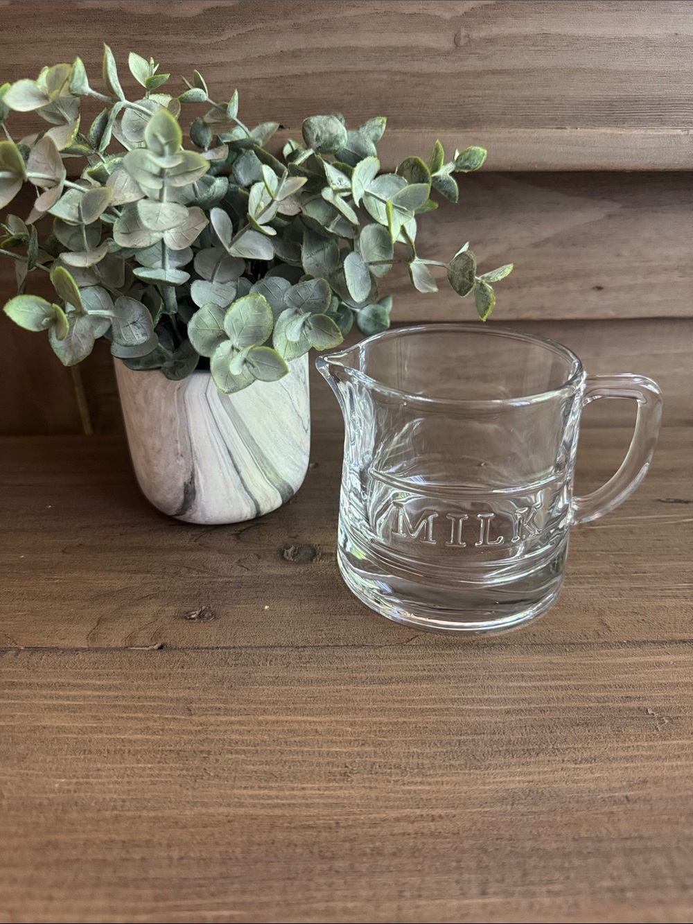 Hearth & Hand Glass Cream Pitcher
